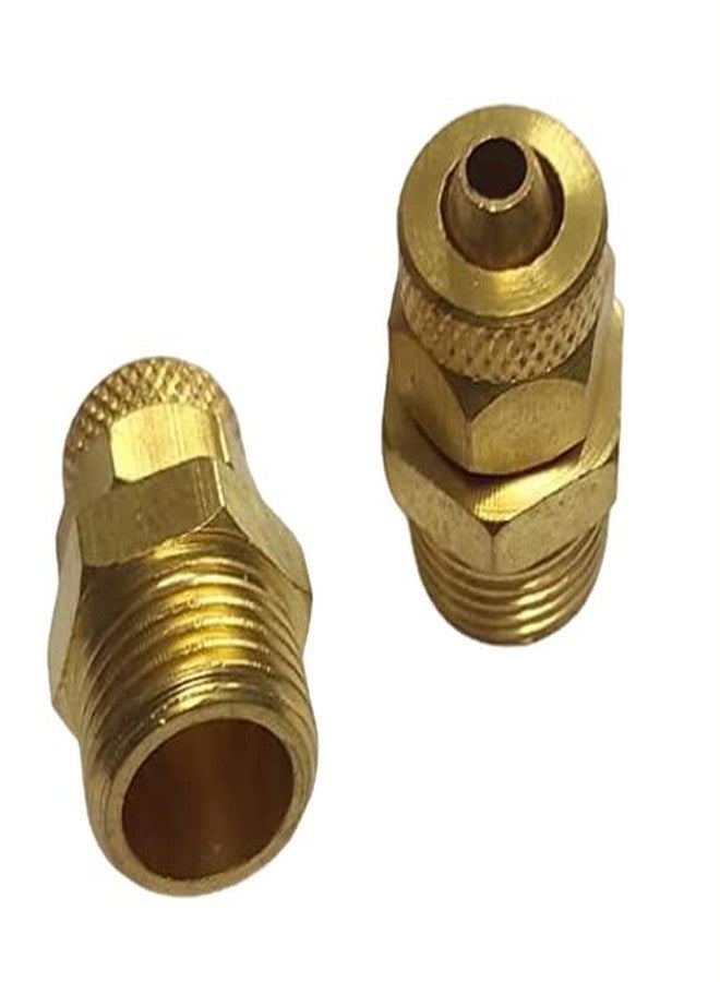 CRAFTSFY 3/8" X 8 MM brass Pneumatic Push Bras Tubing Connector Pneumati Quick Fittings 3/8" X 8 M OD Pneumatic Connector Quick brass Conector Air Fittings Size:3/8 X 8 MM (2pc) - Image 2